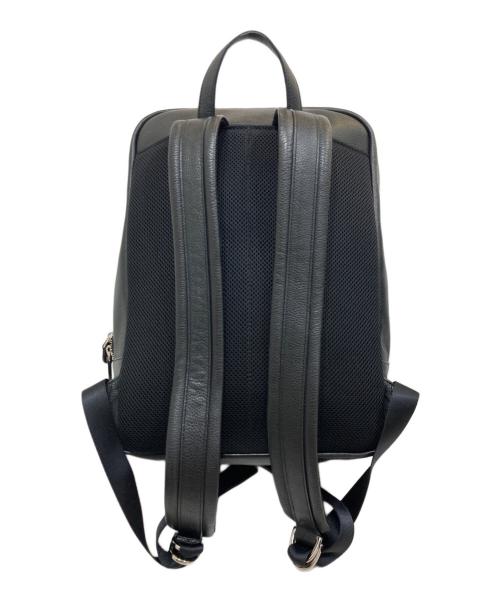 BARNEYS NEWYORK（バーニーズ・ニューヨーク）BARNEYS NEWYORK (バーニーズ・ニューヨーク) レザーバックパック ブラックの古着・服飾アイテム
