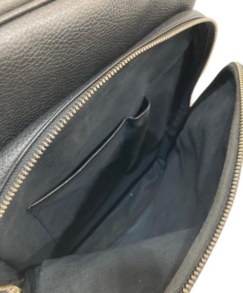 BARNEYS NEWYORK（バーニーズ・ニューヨーク）BARNEYS NEWYORK (バーニーズ・ニューヨーク) レザーバックパック ブラックの古着・服飾アイテム