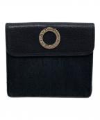 BVLGARIブルガリ）の古着「2つ折り財布」｜ブラック