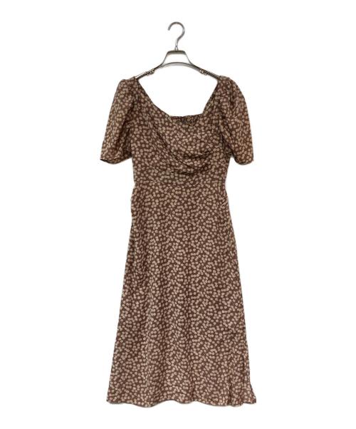 HER LIP TO（ハーリップトゥ）HER LIP TO (ハーリップトゥ) チェリーパターンワンピース ベージュ サイズ:SIZE Mの古着・服飾アイテム
