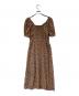HER LIP TO (ハーリップトゥ) チェリーパターンワンピース ベージュ サイズ:SIZE M：7000円