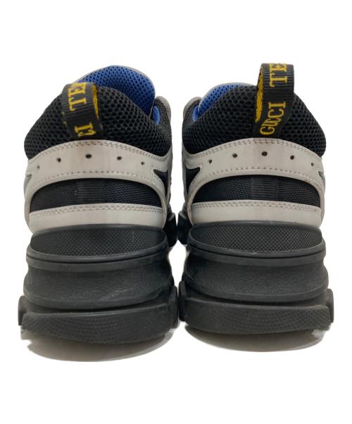 GUCCI（グッチ）GUCCI (グッチ) フラッシュトレックトレッキングブーツ シルバー・ブラック サイズ:SIZE 7の古着・服飾アイテム