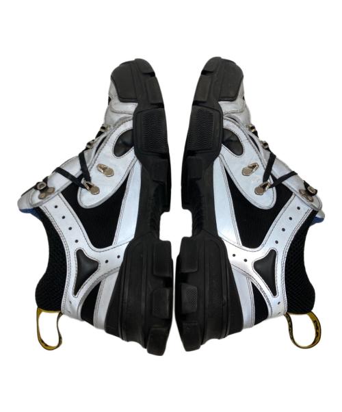 GUCCI（グッチ）GUCCI (グッチ) フラッシュトレックトレッキングブーツ シルバー・ブラック サイズ:SIZE 7の古着・服飾アイテム