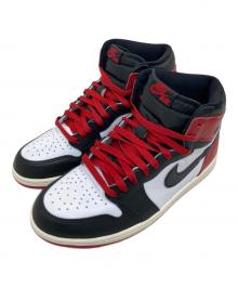 NIKE（ナイキ）の古着「Air Jordan 1 Retro High OG Black Toe Reimagined/エアジョーダン１レトロハイOGブラックトウリイマジンド」｜レッド×ブラック