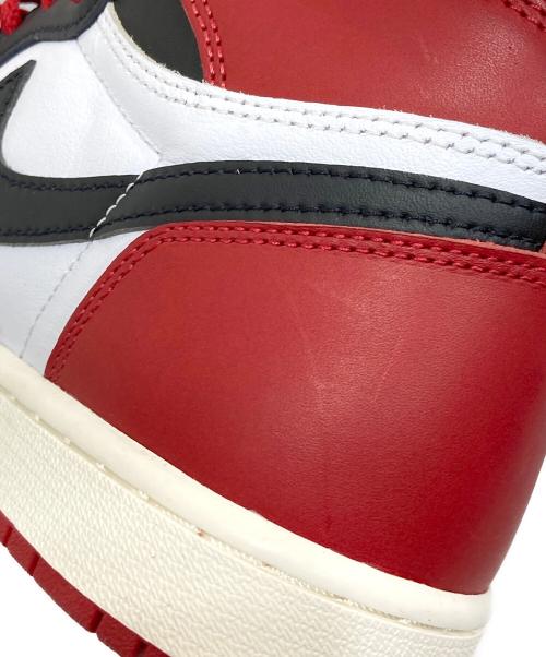 NIKE（ナイキ）NIKE (ナイキ) Air Jordan 1 Retro High OG Black Toe Reimagined/エアジョーダン１レトロハイOGブラックトウリイマジンド レッド×ブラック サイズ:SIZE 26.5cmの古着・服飾アイテム