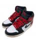 NIKE（ナイキ）の古着「Air Jordan 1 Retro High OG Black Toe Reimagined/エアジョーダン１レトロハイOGブラックトウリイマジンド」｜レッド×ブラック