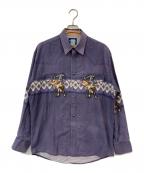 Wranglerラングラー）の古着「プリントウエスタンシャツ」｜パープル