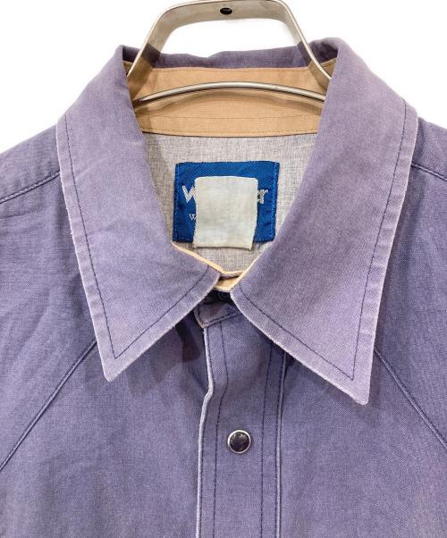 Wrangler（ラングラー）Wrangler (ラングラー) プリントウエスタンシャツ パープル サイズ:無しの古着・服飾アイテム