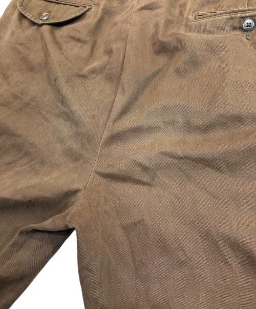 POLO RALPH LAUREN（ポロ・ラルフローレン）POLO RALPH LAUREN (ポロ・ラルフローレン) HAMMOND PANT 2タックチノパン ブラウン サイズ:35/30の古着・服飾アイテム