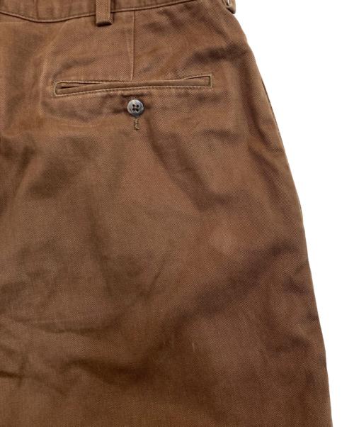 POLO RALPH LAUREN（ポロ・ラルフローレン）POLO RALPH LAUREN (ポロ・ラルフローレン) HAMMOND PANT 2タックチノパン ブラウン サイズ:35/30の古着・服飾アイテム