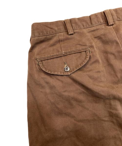 POLO RALPH LAUREN（ポロ・ラルフローレン）POLO RALPH LAUREN (ポロ・ラルフローレン) HAMMOND PANT 2タックチノパン ブラウン サイズ:35/30の古着・服飾アイテム