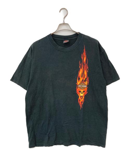 HARLEY-DAVIDSON（ハーレーダビッドソン）HARLEY-DAVIDSON (ハーレーダビッドソン) プリントTシャツ ブラック サイズ:XLの古着・服飾アイテム