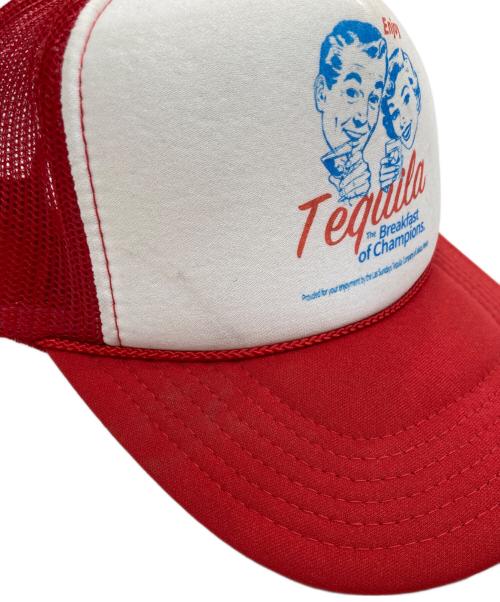 otto（オットー）otto (オットー) メッシュキャップ レッド×ホワイトの古着・服飾アイテム