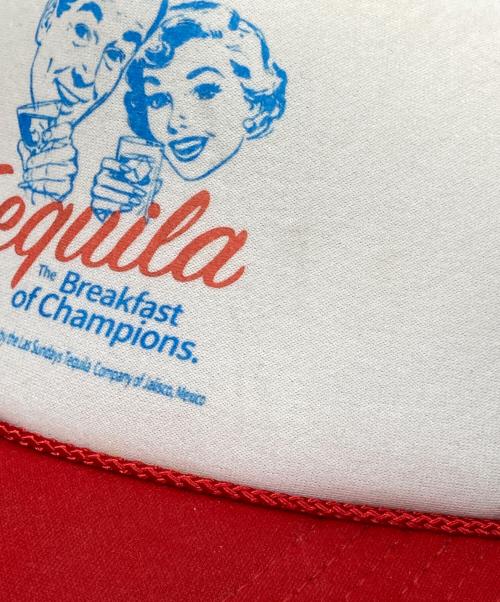 otto（オットー）otto (オットー) メッシュキャップ レッド×ホワイトの古着・服飾アイテム