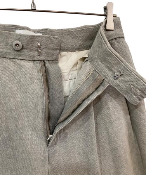 soerte（ソエルテ）soerte (ソエルテ) ワイドデニムパンツ グレー サイズ:SIZE 3の古着・服飾アイテム