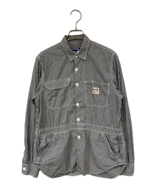 JUNYA WATANABE MAN（ジュンヤワタナベマン）JUNYA WATANABE MAN (ジュンヤワタナベマン) パッチワークシャツ グレー サイズ:SIZE XSの古着・服飾アイテム