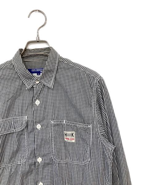 JUNYA WATANABE MAN（ジュンヤワタナベマン）JUNYA WATANABE MAN (ジュンヤワタナベマン) パッチワークシャツ グレー サイズ:SIZE XSの古着・服飾アイテム