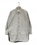 ANDERSSON BELLアンダーソンベル）の古着「TONY POCKET LONG SHIRTS/トニーポケットロングシャツ」｜ベージュ