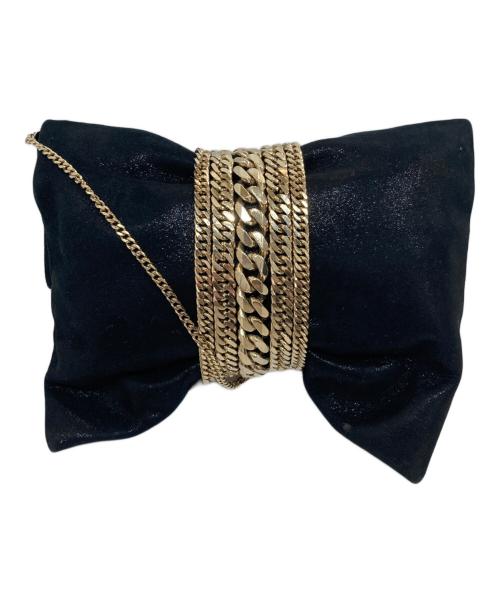 JIMMY CHOO（ジミーチュウ）JIMMY CHOO (ジミーチュウ) チェーンショルダーバッグ ブラックの古着・服飾アイテム