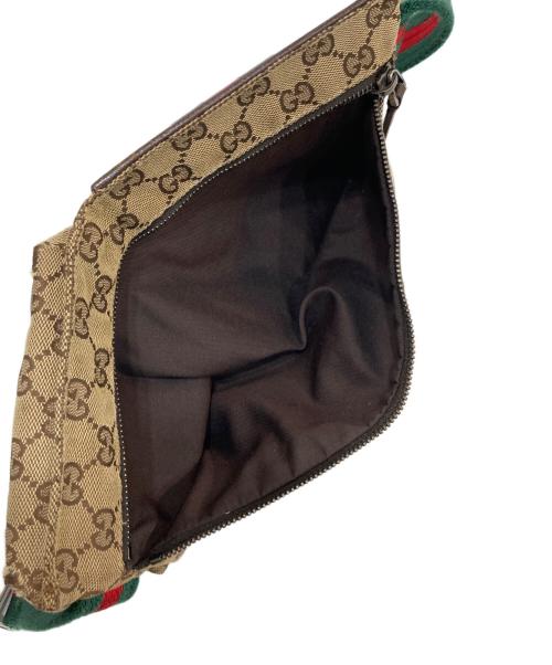 GUCCI（グッチ）GUCCI (グッチ) ウエストポーチ ブラウンの古着・服飾アイテム