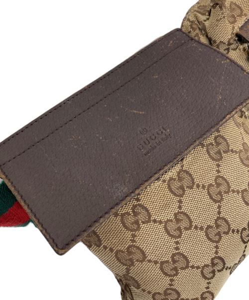 GUCCI（グッチ）GUCCI (グッチ) ウエストポーチ ブラウンの古着・服飾アイテム