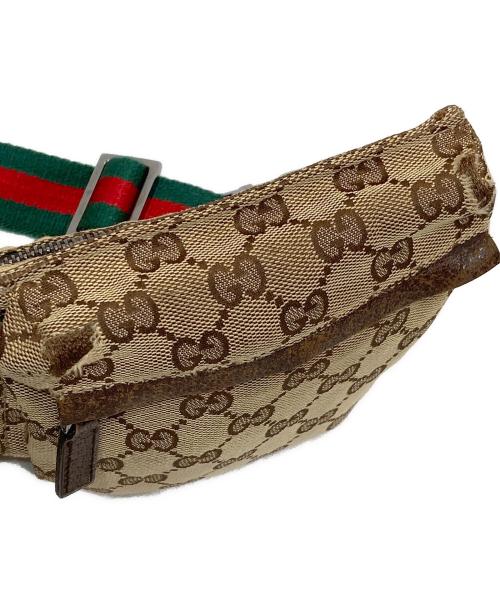 GUCCI（グッチ）GUCCI (グッチ) ウエストポーチ ブラウンの古着・服飾アイテム