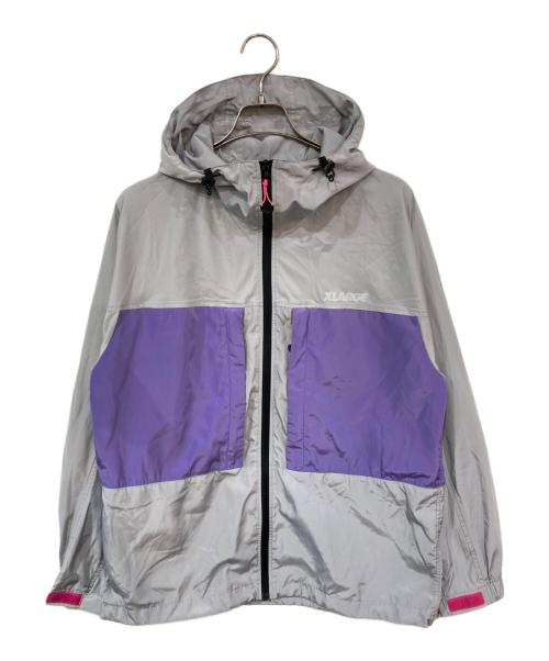 X-LARGE（エクストララージ）X-LARGE (エクストララージ) HOODED TRACK JACKET グレー サイズ:Lの古着・服飾アイテム