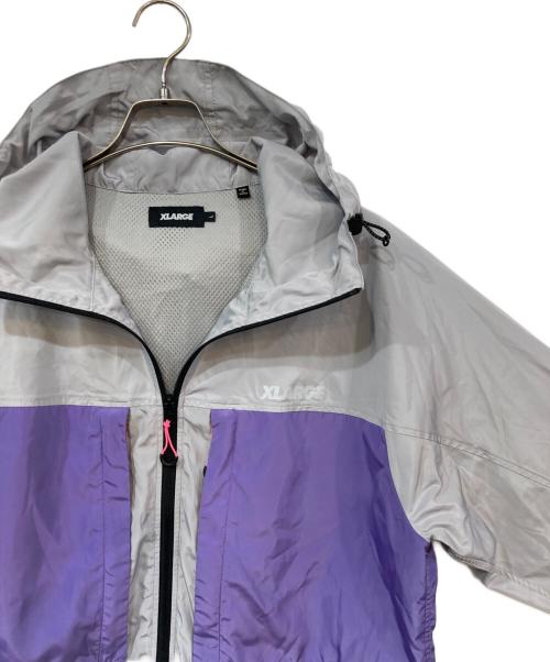 X-LARGE（エクストララージ）X-LARGE (エクストララージ) HOODED TRACK JACKET グレー サイズ:Lの古着・服飾アイテム