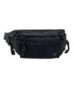 PORTERポーター）の古着「HEAT  WAIST BAG/ヒートウエストバッグ」｜ブラック