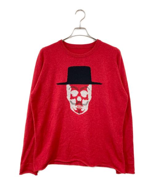 lucien pellat-finet（ルシアン・ペラフィネ）lucien pellat-finet (ルシアン・ペラフィネ) カシミヤニット レッド サイズ:SIZE XLの古着・服飾アイテム