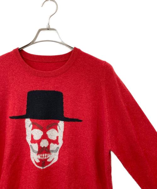 lucien pellat-finet（ルシアン・ペラフィネ）lucien pellat-finet (ルシアン・ペラフィネ) カシミヤニット レッド サイズ:SIZE XLの古着・服飾アイテム