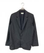 ATONエイトン）の古着「WOOL TROPICAL TAILORED JACKET/ウールトロピカルテーラードジャケット」｜ブラック