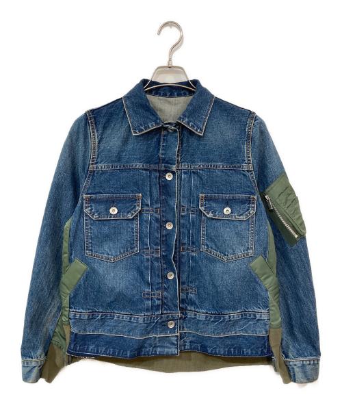 sacai（サカイ）sacai (サカイ) Denim x Nylon Twill Jacket インディゴ サイズ:2の古着・服飾アイテム