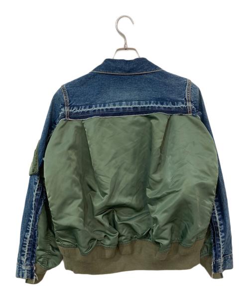 sacai（サカイ）sacai (サカイ) Denim x Nylon Twill Jacket インディゴ サイズ:2の古着・服飾アイテム