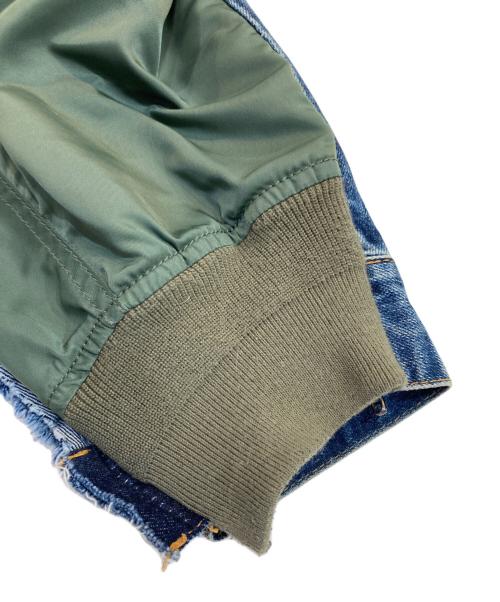 sacai（サカイ）sacai (サカイ) Denim x Nylon Twill Jacket インディゴ サイズ:2の古着・服飾アイテム