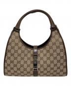 GUCCIグッチ）の古着「GGキャンバスジャッキーハンドバッグ」｜ベージュ