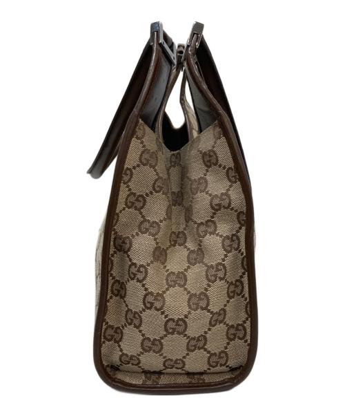 GUCCI（グッチ）GUCCI (グッチ) GGキャンバスジャッキーハンドバッグ ベージュの古着・服飾アイテム
