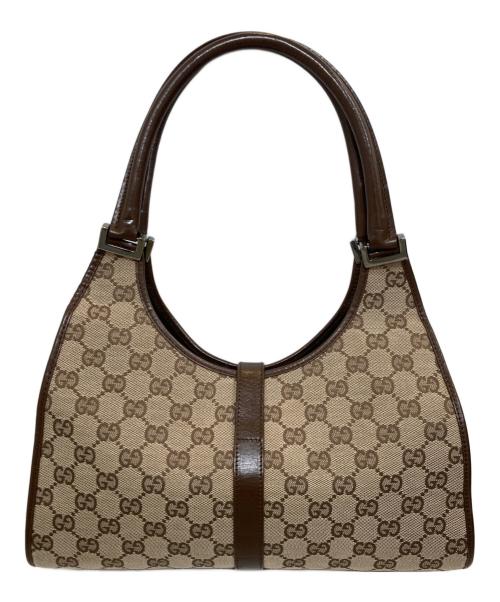 GUCCI（グッチ）GUCCI (グッチ) GGキャンバスジャッキーハンドバッグ ベージュの古着・服飾アイテム