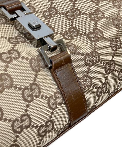GUCCI（グッチ）GUCCI (グッチ) GGキャンバスジャッキーハンドバッグ ベージュの古着・服飾アイテム