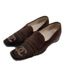 CHANEL（シャネル）の古着「ココマーク スウェードハラコシューズ」｜ブラウン