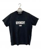GIVENCHYジバンシィ）の古着「デストロイ加工ロゴtシャツ」｜ブラック