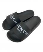 GIVENCHYジバンシィ）の古着「ロゴサンダル」｜ブラック