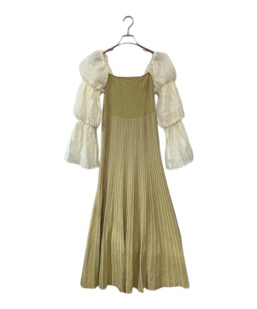 eimy istoire（エイミーイストワール）eimy istoire (エイミーイストワール) キャンディースリーブニットワンピース イエロー サイズ:SIZE Freeの古着・服飾アイテム