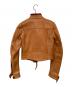 DSQUARED2 (ディースクエアード) レザーバイカージャケット ブラウン サイズ:40：10000円