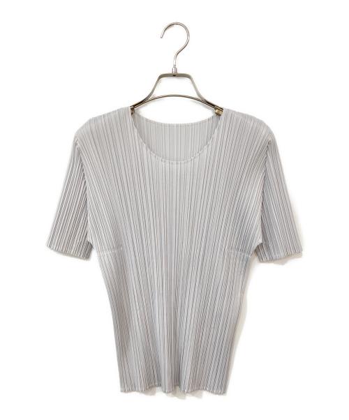 PLEATS PLEASE（プリーツプリーズ）PLEATS PLEASE (プリーツプリーズ) プリーツカットソー グレー サイズ:無しの古着・服飾アイテム