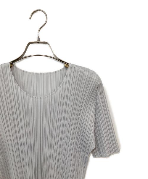 PLEATS PLEASE（プリーツプリーズ）PLEATS PLEASE (プリーツプリーズ) プリーツカットソー グレー サイズ:無しの古着・服飾アイテム