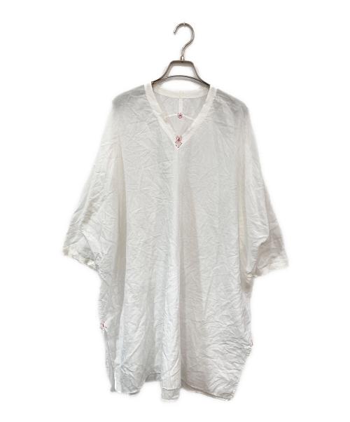 babaghuri（ババグーリ）babaghuri (ババグーリ) リネンワンピース ホワイト サイズ:SIZE Mの古着・服飾アイテム