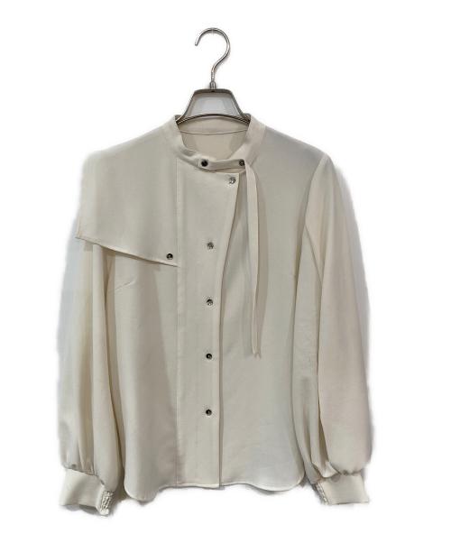 UNITED TOKYO（ユナイテッドトーキョー）UNITED TOKYO (ユナイテッドトーキョー) ラップフロントアシメブラウス ホワイト サイズ:FREEの古着・服飾アイテム