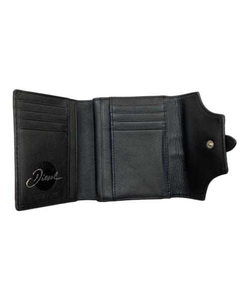 DIESEL（ディーゼル）DIESEL (ディーゼル) GENUINE LEATHER Wallet ブラックの古着・服飾アイテム