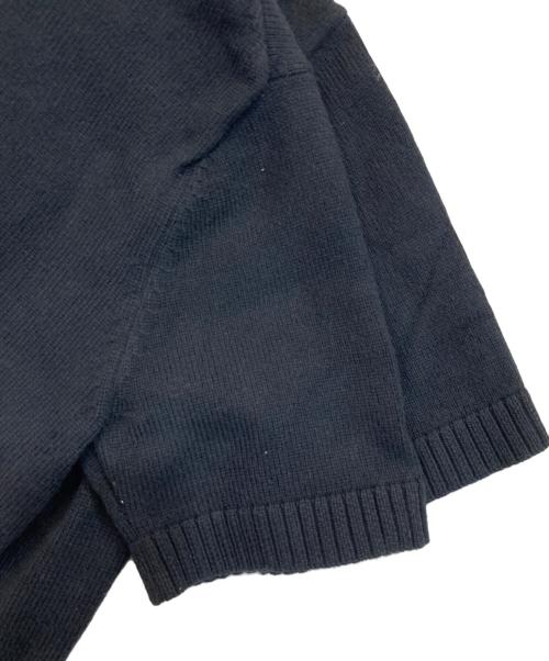 Mila Owen（ミラオーウェン）Mila Owen (ミラオーウェン) 2WAYハーフスリーブポロニット ブラックの古着・服飾アイテム